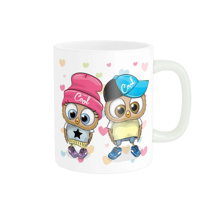 ماگ پاد آفرین مدل کارتونی طرح جغد کد p9383