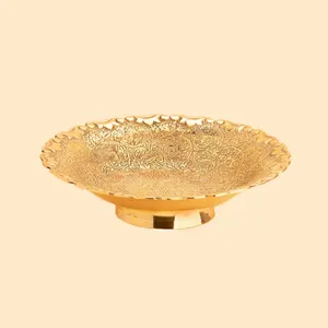 شیرینی خوری برنجی مدل آلاله 3190