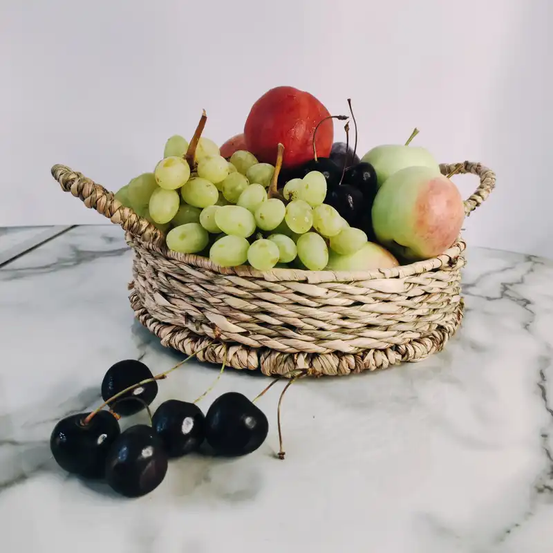 سینی حصیری مدل دسته دار