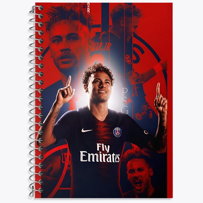 دفتر زبان 50 برگ خندالو مدل دو خط طرح نیمار جونیور کد N2787