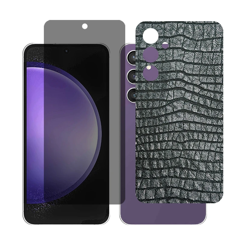  محافظ صفحه نمایش حریم شخصی گلس مدل Together مناسب برای گوشی موبایل سامسونگGalaxy S23 FE به همراه برچسب پوششی پشت گوشی 