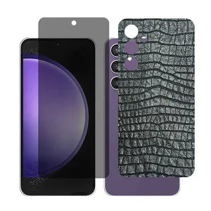 Glass Together model Privacy Screen Protector Suitable for Samsung Galaxy S23 FE Mobile Phone with Back cover sticker