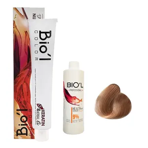 کیت رنگ مو بیول مدل LENTIL شماره 9.82 حجم 100 میلی لیتر رنگ بلوند کاراملی روشن