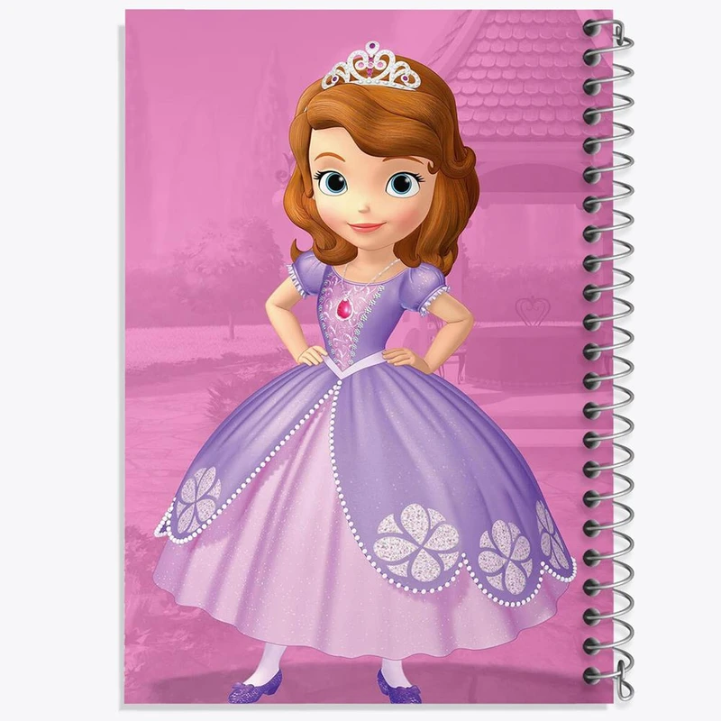 دفتر مشق 100 برگ خندالو طرح سوفیا کد 12548