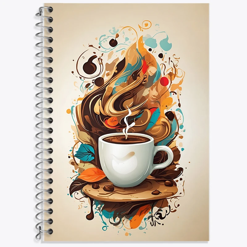 دفتر لغت 50 برگ خندالو طرح فنجان قهوه کد F5921