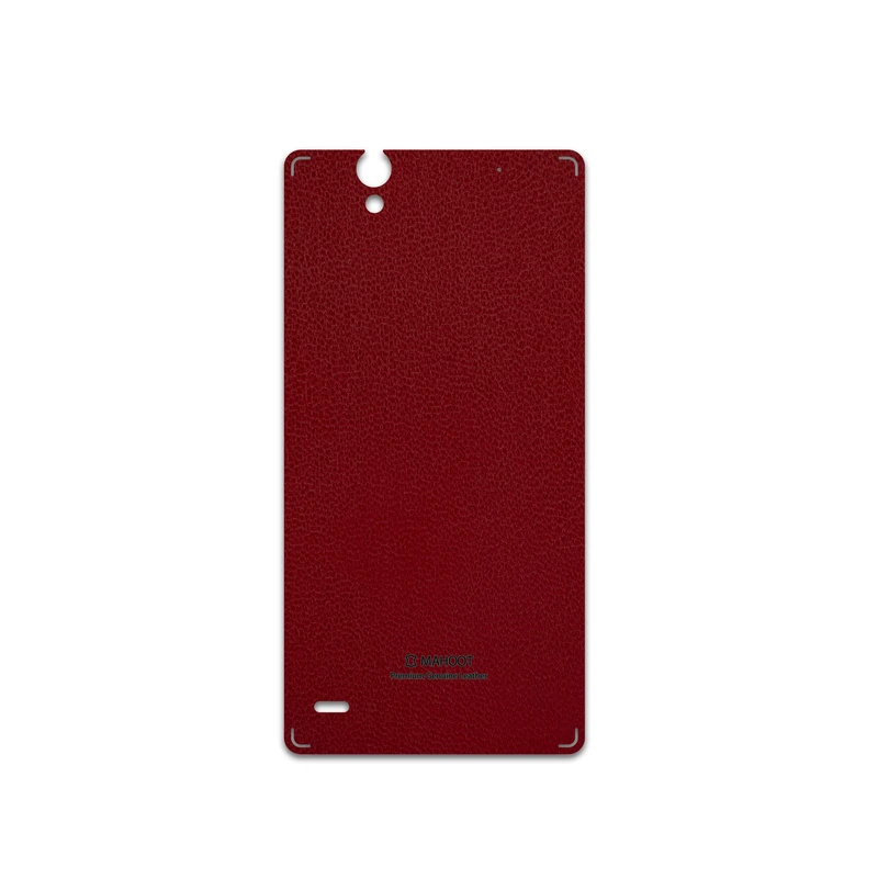 برچسب پوششی ماهوت مدل Red-Leather مناسب برای گوشی موبایل سونی Xperia C4