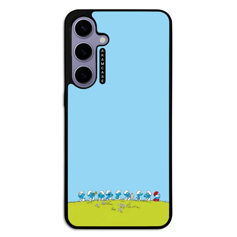 کاور آکام مدل AMC-WSGS24P-SMURFS-10 مناسب برای گوشی موبایل سامسونگ Galaxy S24 Plus