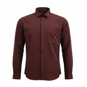 پیراهن آستین بلند یقه انگلیسی مردانه مدل S501