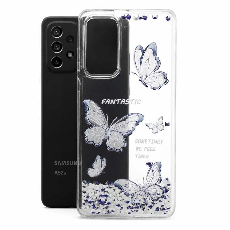 کاور کد 01 طرح پروانه آکواریومی مناسب برای گوشی موبایل سامسونگ Galaxy A52/A52S