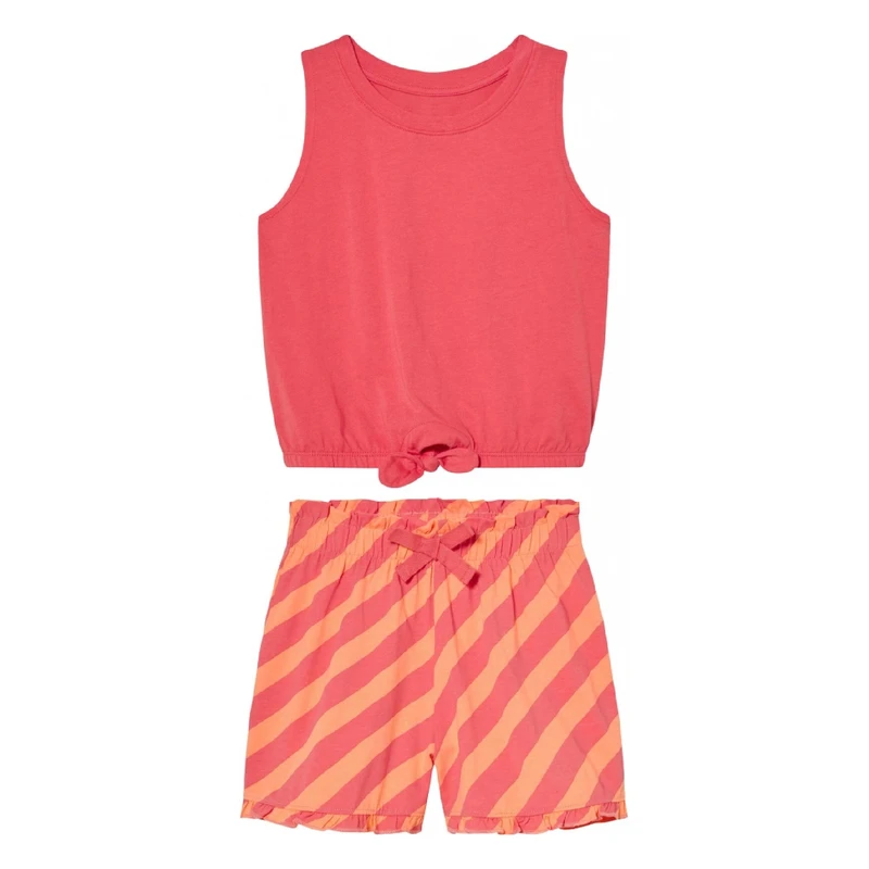 ست تاپ و شلوارک راحتی دخترانه مدل Lio6688