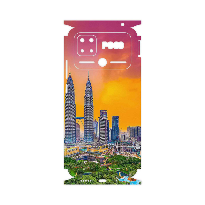 برچسب پوششی ماهوت مدل City of Kuala Lumpur-FullSkin مناسب برای گوشی موبایل شیائومی Poco C40