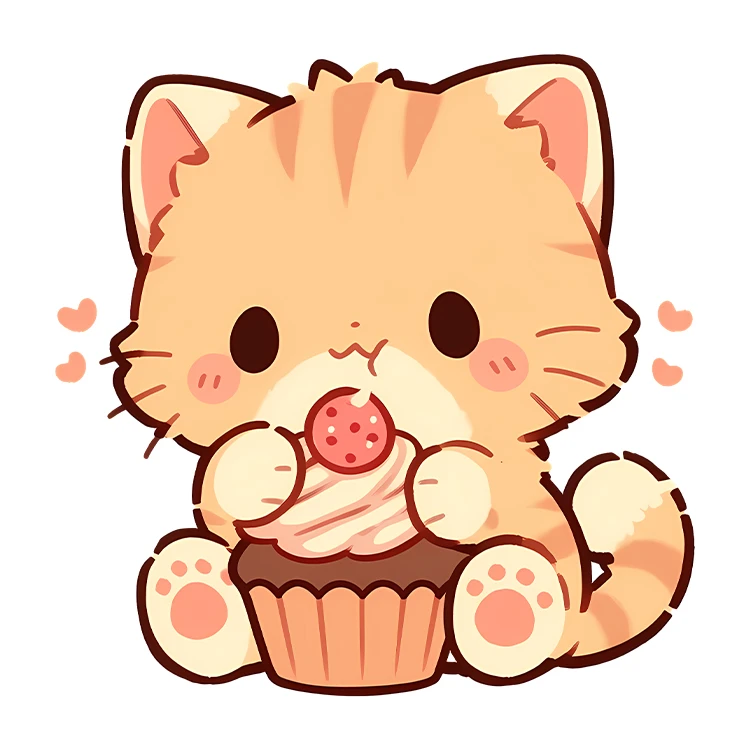 استیکر پارچه و لباس پاد آفرین مدل کارتونی گربه کیوت بامزه کد S5659