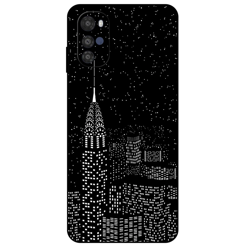 کاور مگافون طرح نیویورک مدل 7768 مناسب برای گوشی موبایل موتورولا Moto E32 / E32s     