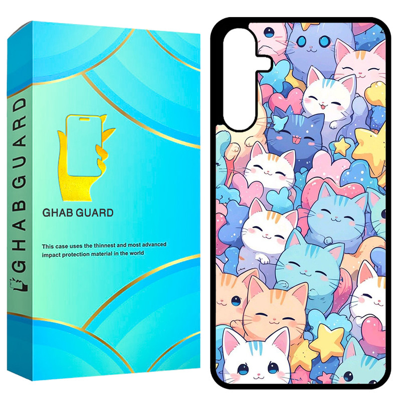 کاور قاب گارد طرح گربه مدل GCHPA14 مناسب برای گوشی موبایل سامسونگ Galaxy A14 4G / A14 5G / M14 5G   