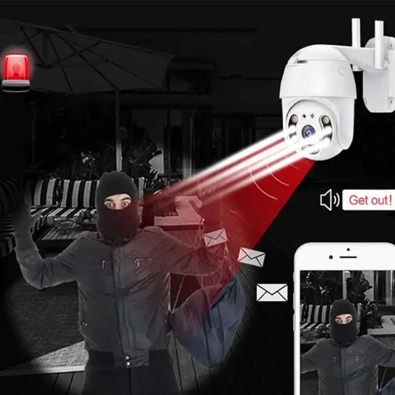 دوربین مداربسته تحت شبکه مدل مینی اسپید دام  v380 pro starlight