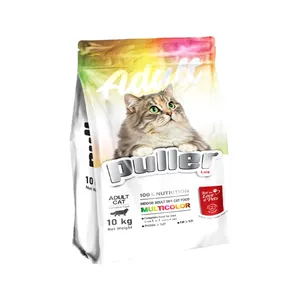 غذا خشک بالغ گربه پولر مدل مولتی کالر طعم مرغ و ماهی وزن 10 کیلوگرم 