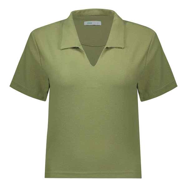 تخفیف کراپ پولوشرت آستین کوتاه زنانه آر اِن اِس مدل 1102...