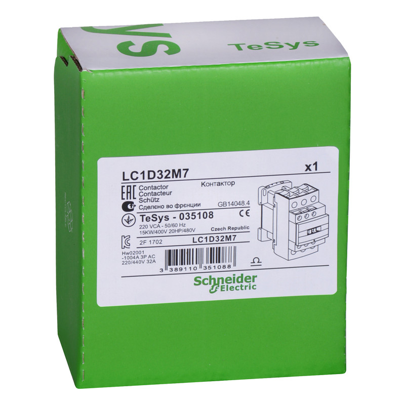 کنتاکتور 32 آمپر اشنایدر الکتریک مدل LC1D32M7
