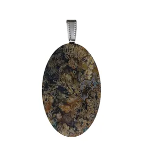 آویز گردنبند مدل عقیق کد 86