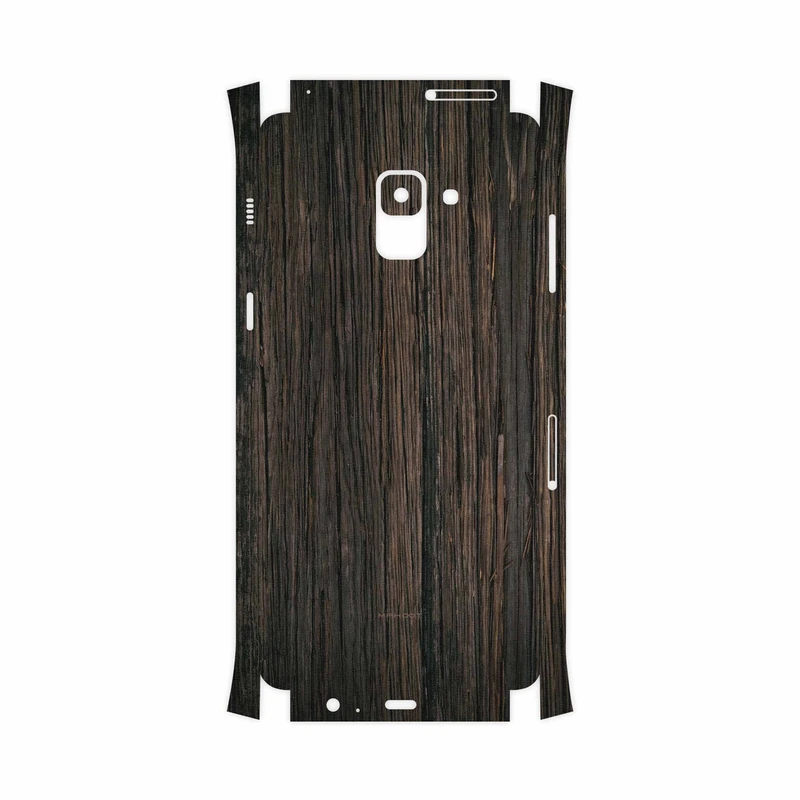 برچسب پوششی ماهوت مدل Burned Wood-FullSkin مناسب برای گوشی موبایل سامسونگ Galaxy A8 Plus 2018