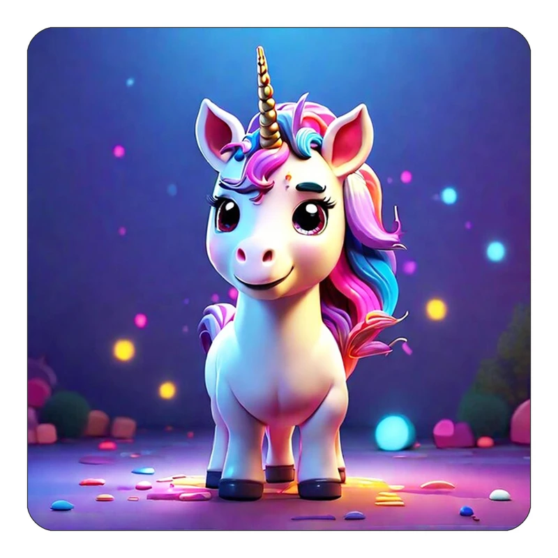 مگنت کاکتی طرح اسب تک شاخ و یونیکورن مدل mp30834