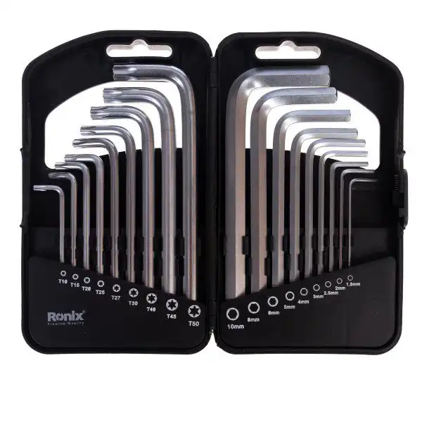 مجموعه 18 عددی آچار آلن و ستاره ای رونیکس مدل NIX-2051