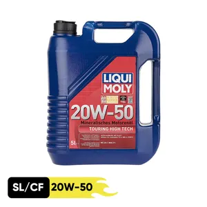 روغن موتور خودرو بنزینی، دیزلی، توربوشارژ، تنفس طبیعی لیکومولی مدل 5L 20W-50 SL/CF 20W-50 حجم 5 لیتر