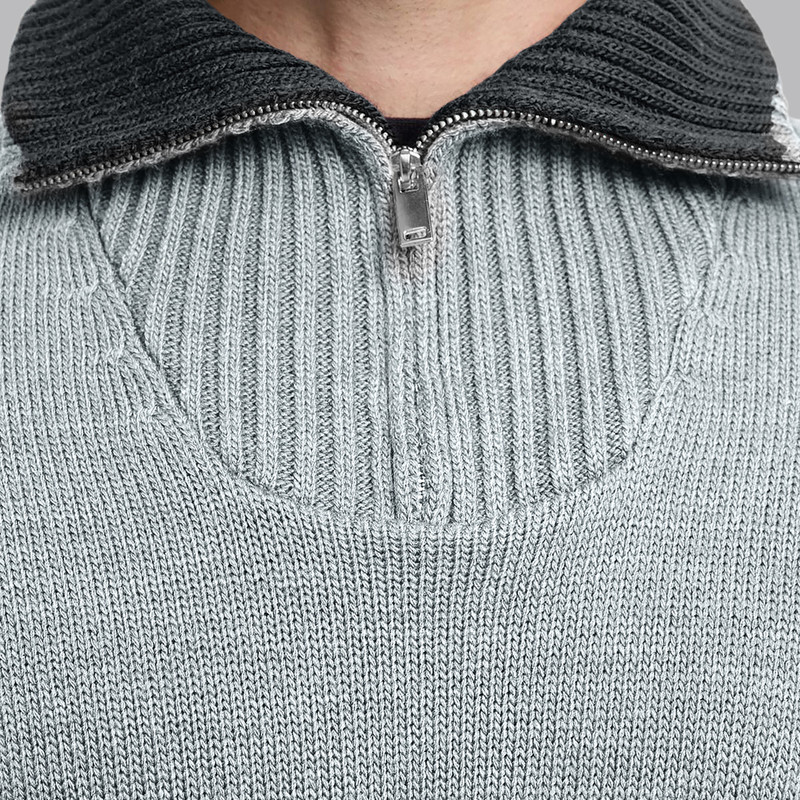 پلیور یقه برگردان مردانه مدل 820033052 طرح ترندیول