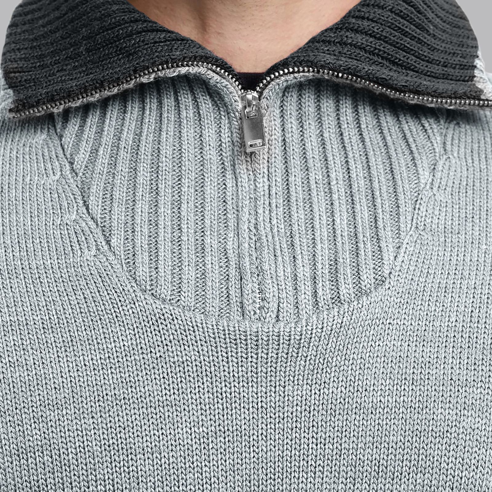 پلیور یقه برگردان مردانه مدل 820033038 طرح ترندیول -  - 13