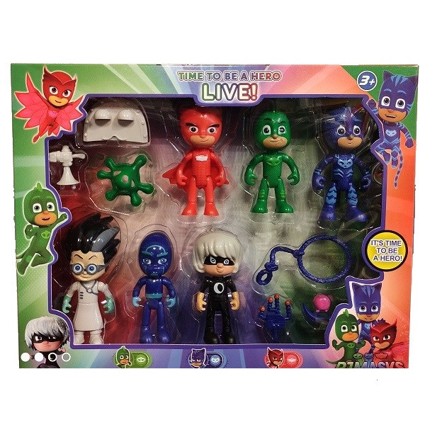 اسباب بازی طرح گروه شب نقاب مدل pjmask 2020 مجموعه 6 عددی