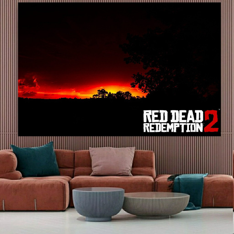 تابلو بوم طرح گیم ردد Red dead redemption 2 مدل SDB6972