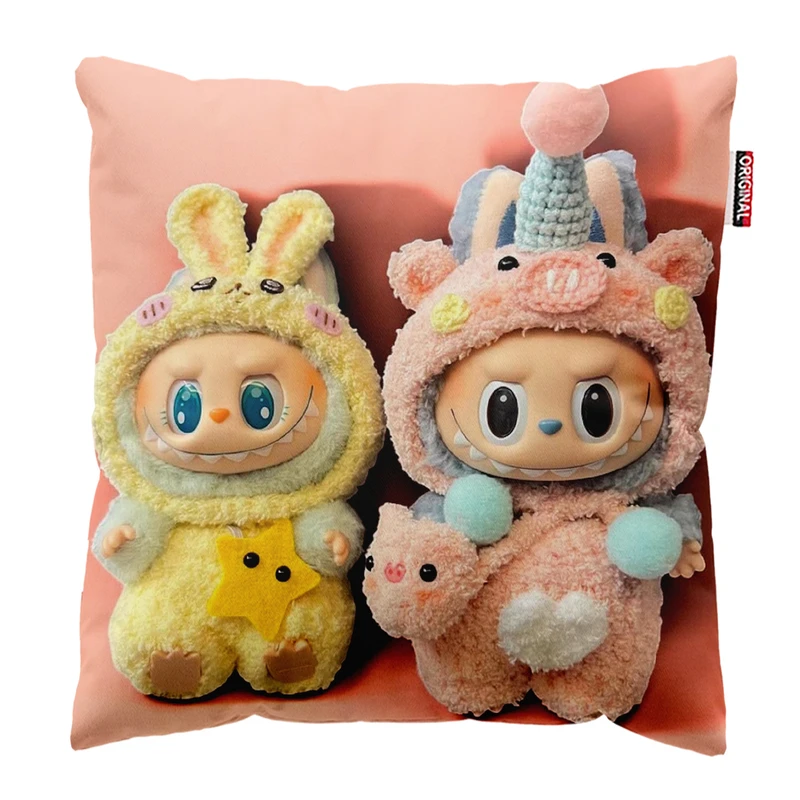 کوسن پاد آفرین مدل عروسک لبوبو کد PK301728 سایز 30*30 سانتی متر