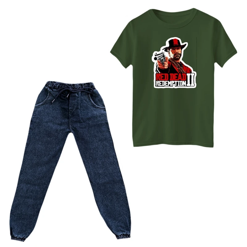 ست تی‌شرت و شلوار پسرانه مدل 02