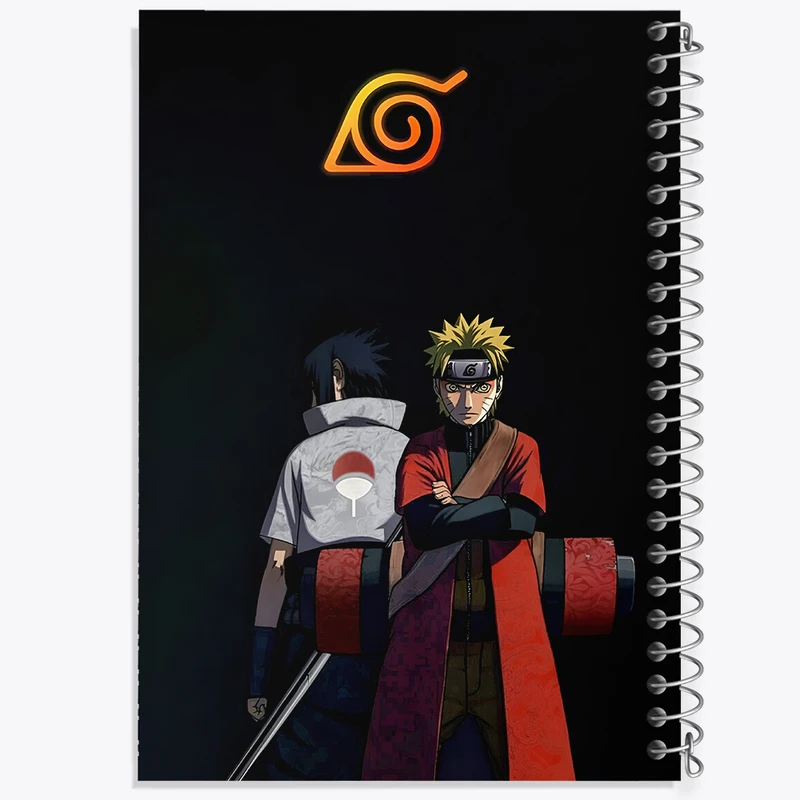 دفتر شطرنجی 50 برگ خندالو طرح انیمه ناروتو (Naruto) کد N3652