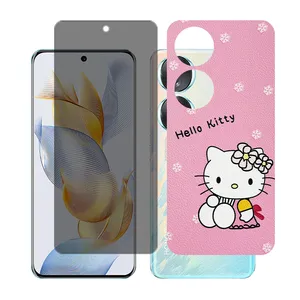 Glass together model privacy screen protector suitable for Honor 90 mobile phone with back cover sticker