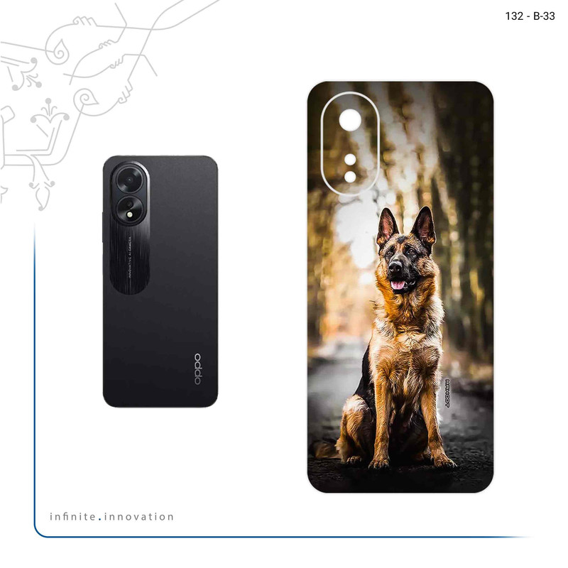 برچسب پوششی ماهوت مدل Dog_1 مناسب برای گوشی موبایل اپو A38