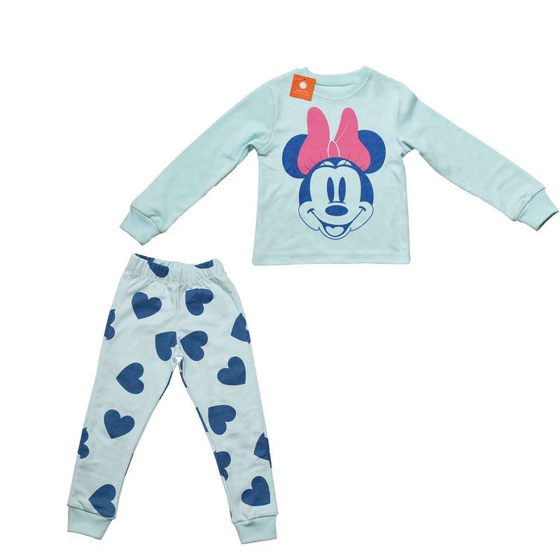 ست تی شرت و شلوار دخترانه لبتو مدل Minnie mouse کد 5221