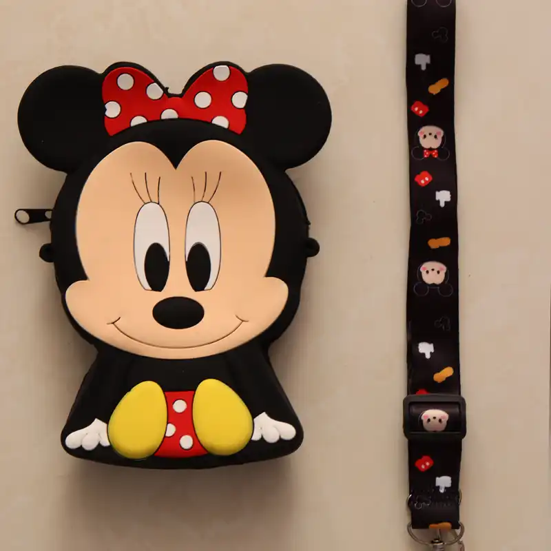 کیف رودوشی بچگانه مدل سیلیکونی میکی موس کد 033b