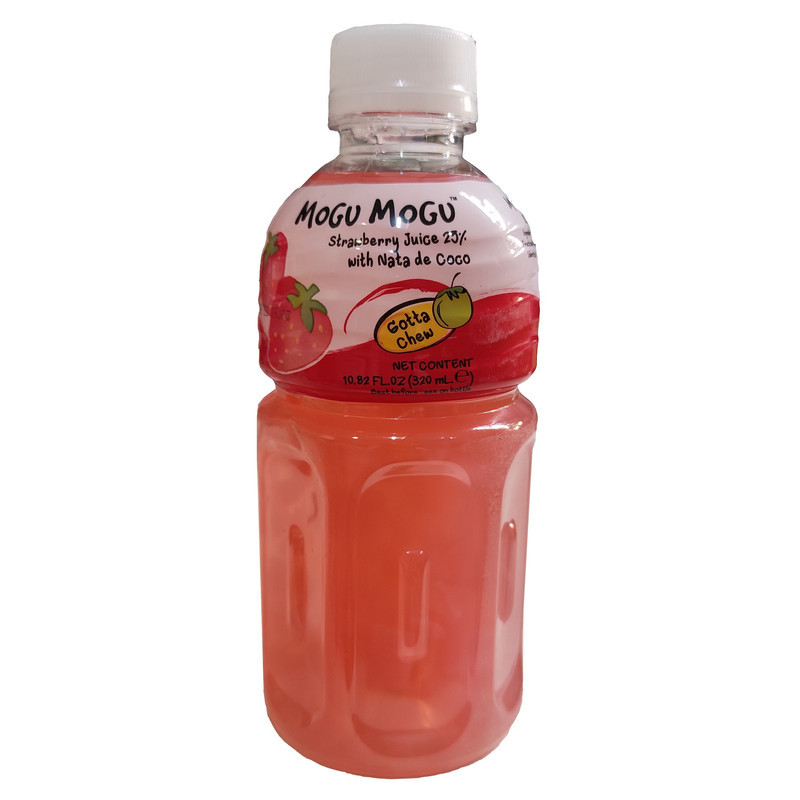  نوشیدنی تکه نارگیل با طعم توت فرنگی موگو موگو - 320 میلی لیتر بسته 6 عددی