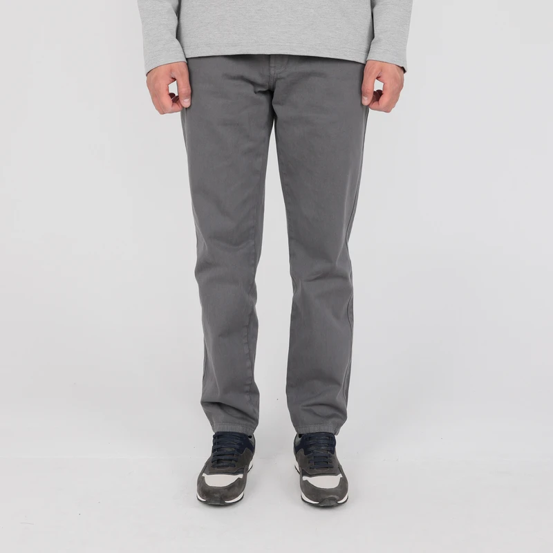 شلوار راسته مردانه پاتن جامه مدل کتان 04MN3003