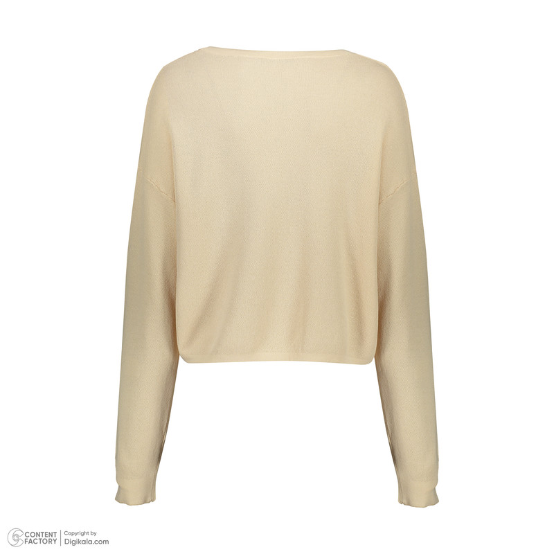 پلیور یقه گرد زنانه مدل آندیا کد 2054 رنگ کرم