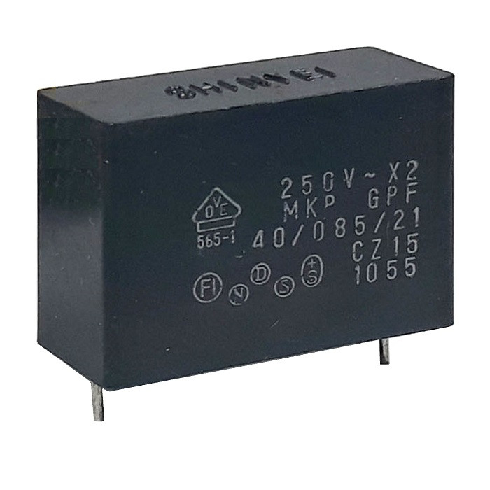 خازن 0.22 میکروفاراد مدل MKT-K-X2-250V بسته 4 عددی