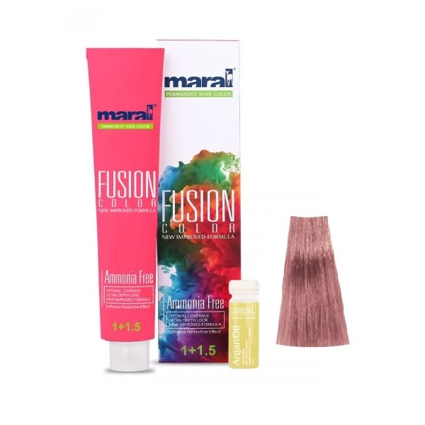 رنگ مو مارال مدل Fusion شماره 8.621 حجم 100 میلی لیتر رنگ صورتی مات