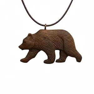 گردنبند طرح خرس مدل Wild کد AW‑04