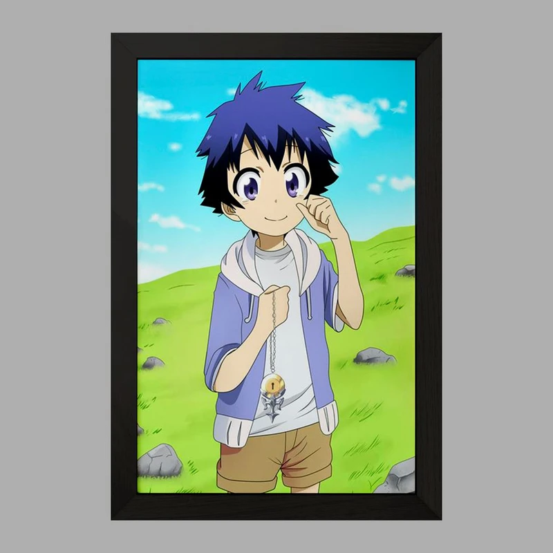 تابلو خندالو مدل ایچیرو انیمه عشق دروغین  کد 17198