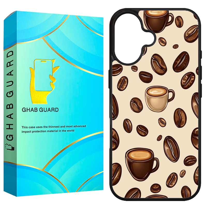 کاور قاب گارد طرح قهوه مدل G16PL مناسب برای گوشی موبایل اپل iPhone 16 Plus
