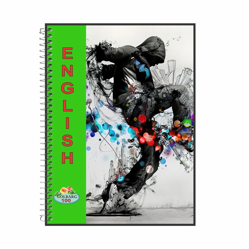 دفتر زبان 100 برگ گلبرگ مدل پسرانه کد 6904