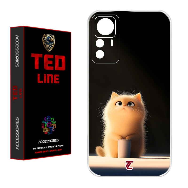 کاور تدلاین طرح گربه کد 1217 مناسب برای گوشی موبایل شیائومی Mi 12T / 12T Pro