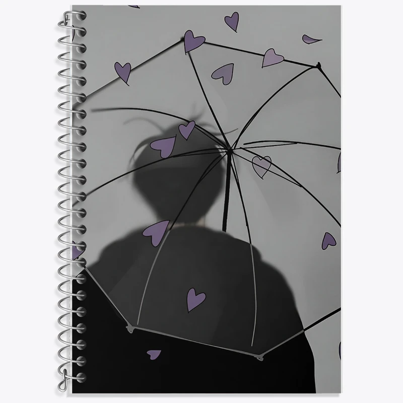 دفتر نت موسیقی 50 برگ خندالو طرح پسر و چتر کد N4303