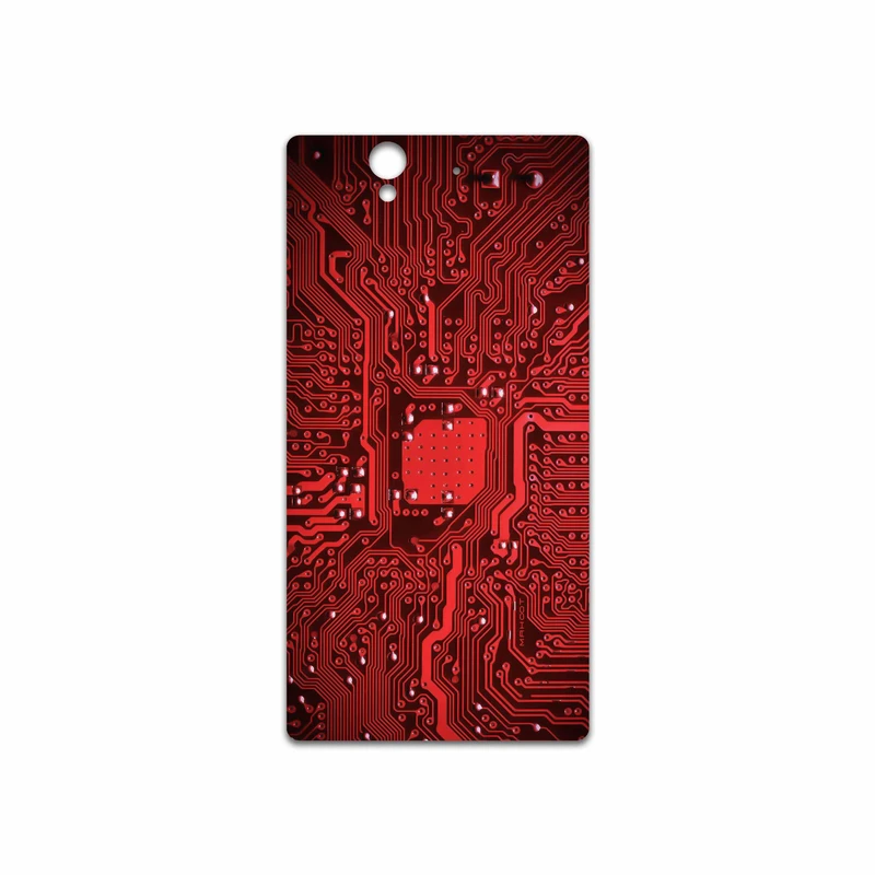 برچسب پوششی ماهوت مدل Red Printed Circuit Board مناسب برای گوشی موبایل سونی Xperia Z